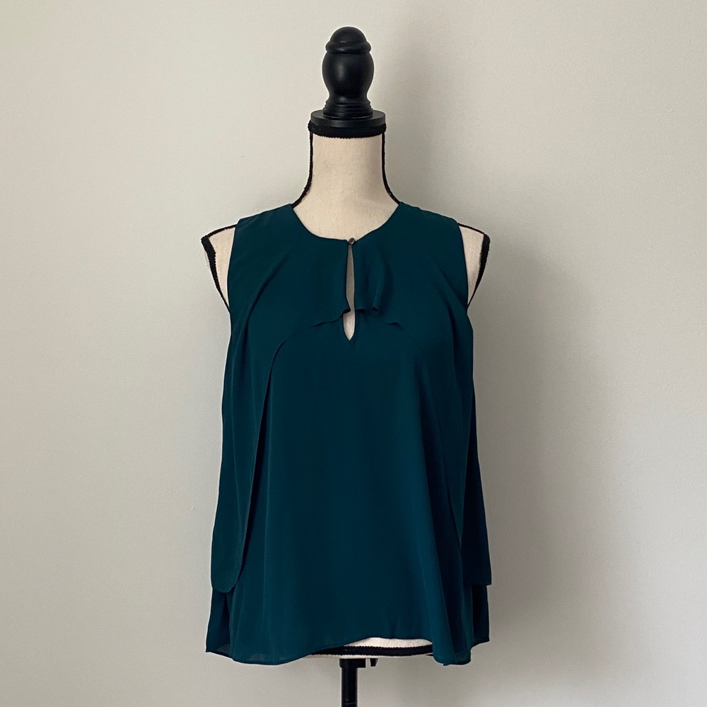 Banana Republic Elegant Teal Sleeveless Top